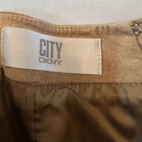 City DKNY Vintage 100% Real Suede Pants, Size 10 - Picture 3 of 6